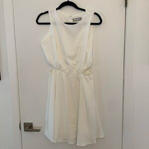 Belongsci Sleeveless A-Line Dress - Cute Cut-Out Detail, Women’s Size M